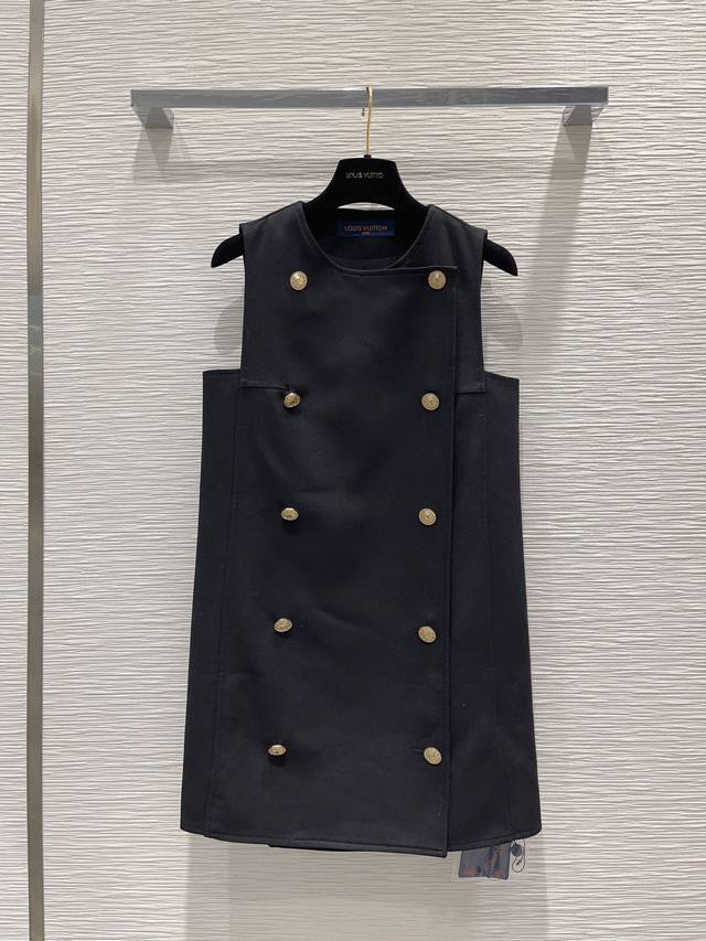 Louis Vuit*Ton 2024Ss方形袖背心裙 外贸大厂出品 常年接各种国外大牌的订单 品质无需质疑 整件衣服做工更是非常精细 版型简单一目了然 可单穿
